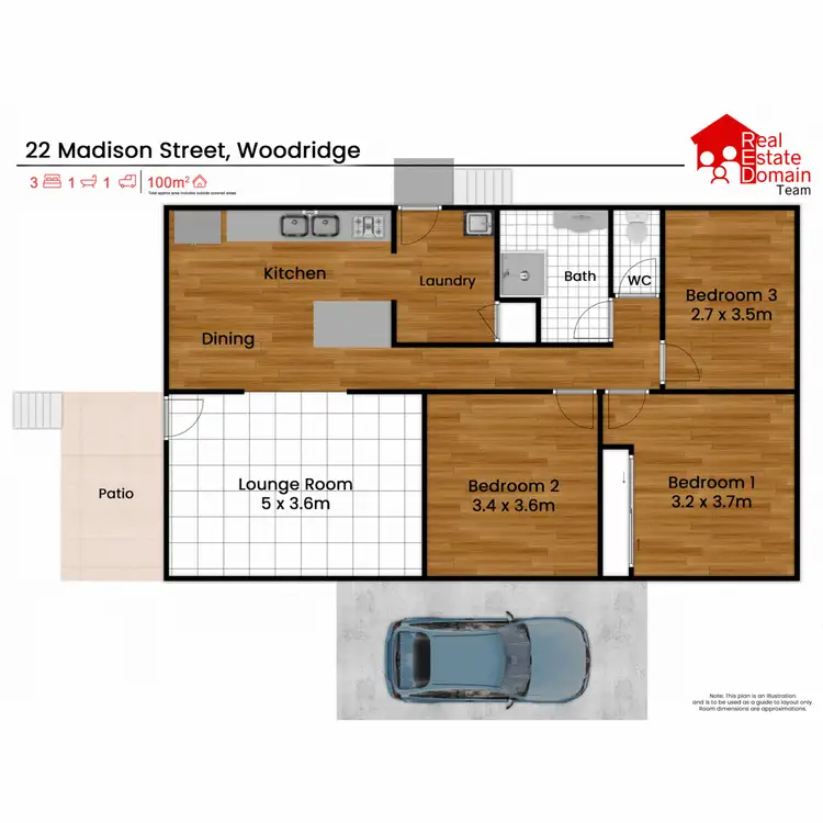Floorplan of Homely house listing, 22 Madison Street, Woodridge QLD 4114