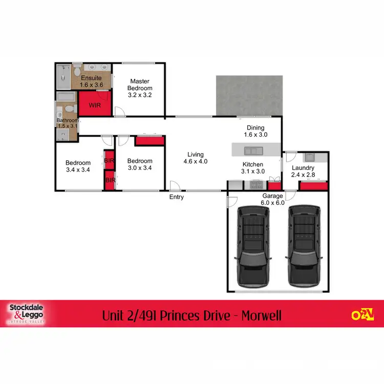 Floorplan of Homely house listing, 2/491 Princes Drive, Morwell VIC 3840
