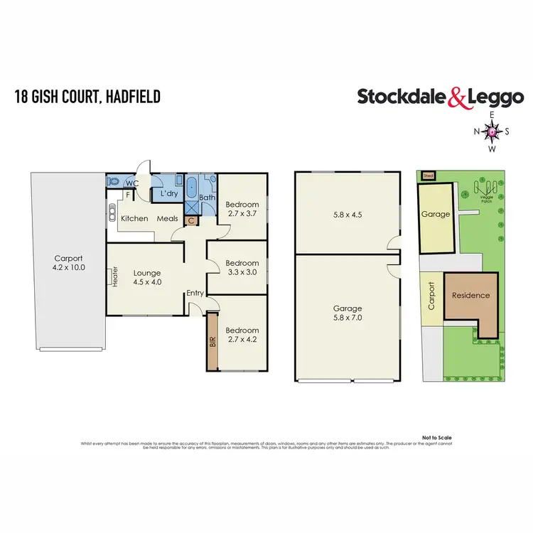 Floorplan of Homely house listing, 18 Gish Court, Hadfield VIC 3046