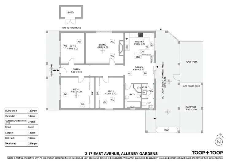 Floorplan of Homely house listing, 2/17 East Avenue, Allenby Gardens SA 5009