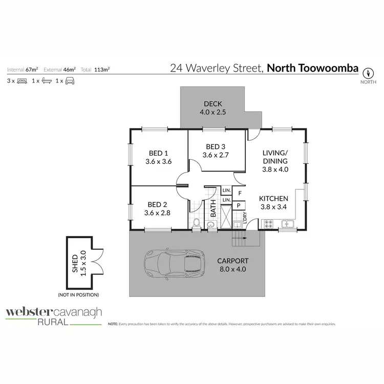 Floorplan of Homely house listing, 24 Waverley Street, North Toowoomba QLD 4350