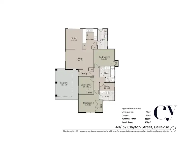 Floorplan of Homely villa listing, 40/132 Clayton Street, Bellevue WA 6056