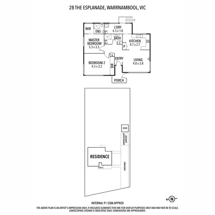 Floorplan of Homely house listing, 28 The Esplanade, Dennington VIC 3280