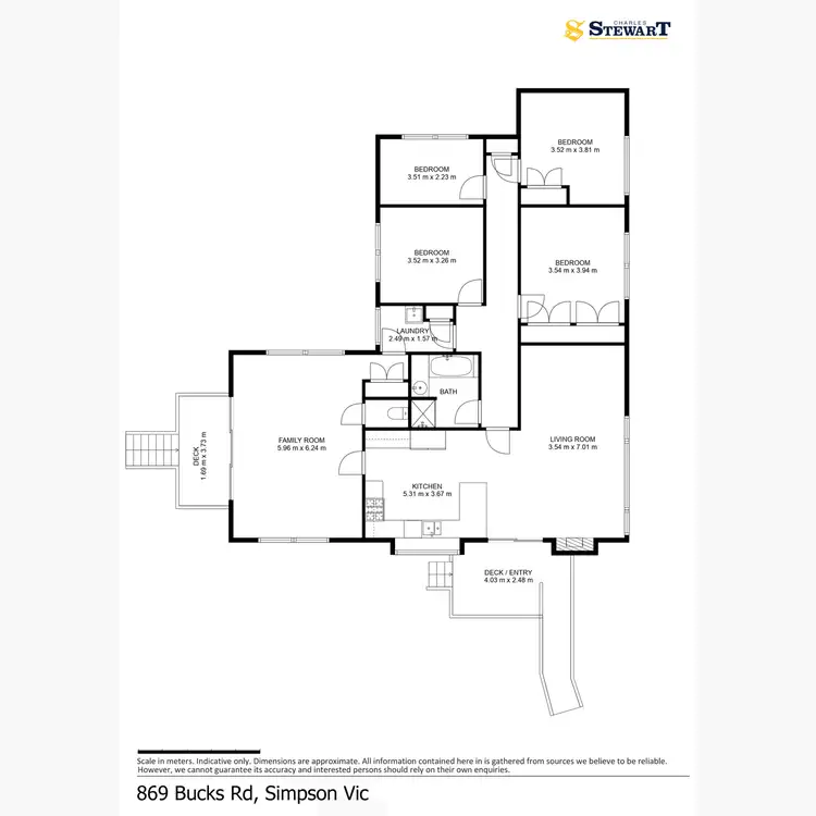 Floorplan of Homely rural property listing, 869 Bucks Road, Simpson VIC 3266