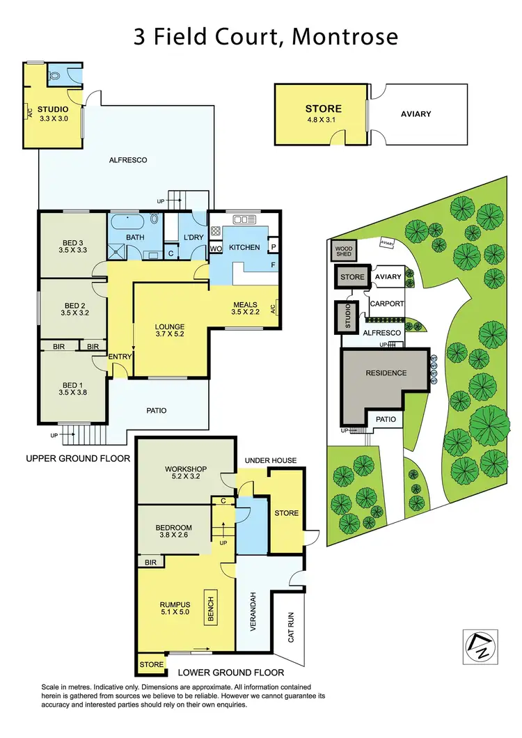 Floorplan of Homely house listing, 3 Field Court, Montrose VIC 3765