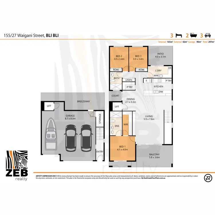 Floorplan of Homely house listing, 155/27 Waigani Street, Bli Bli QLD 4560