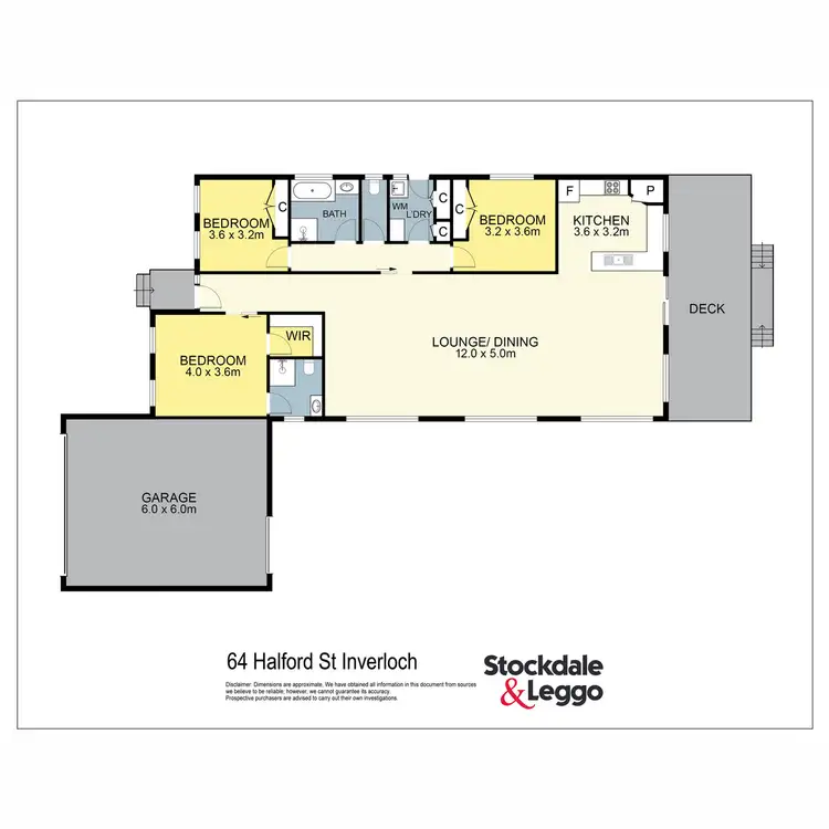 Floorplan of Homely house listing, 64 Halford Street, Inverloch VIC 3996