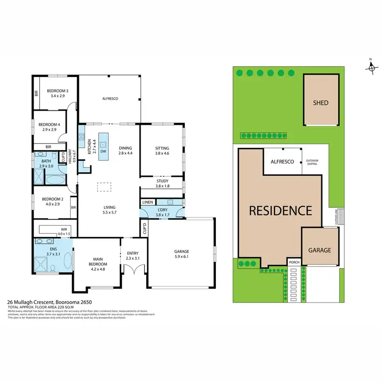 Floorplan of Homely house listing, 26 Mullagh Crescent, Boorooma NSW 2650