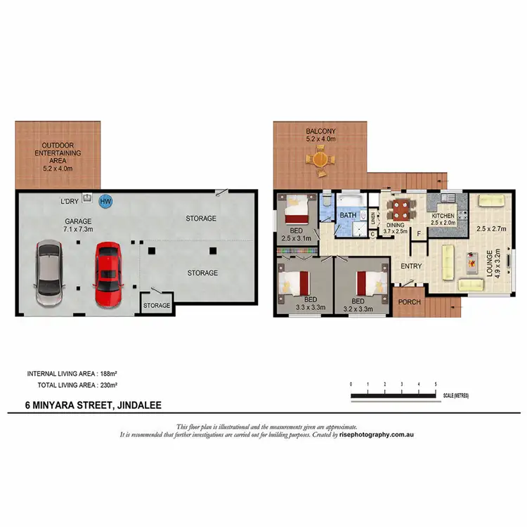 Floorplan of Homely house listing, 6 Minyara Street, Jindalee QLD 4074