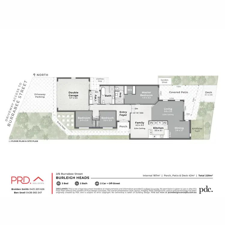 Floorplan of Homely townhouse listing, 2/6 Burrabee Street, Burleigh Heads QLD 4220