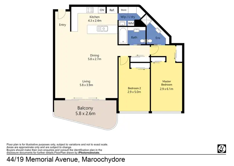 Floorplan of Homely apartment listing, 44/19 Memorial Avenue, Maroochydore QLD 4558