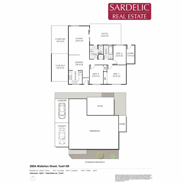 Floorplan of Homely villa listing, 200A Waterloo Street, Tuart Hill WA 6060