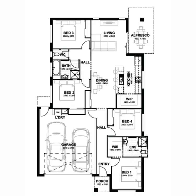 Floorplan of Homely house listing, 110 Johnson Street, Bellbird Park QLD 4300