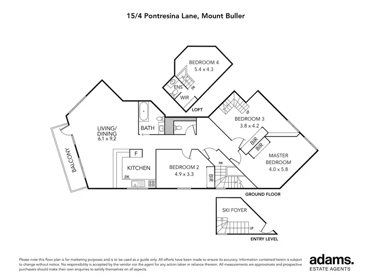 Floorplan of Homely apartment listing, 15/4 Pontresina Lane, Mount Buller VIC 3723