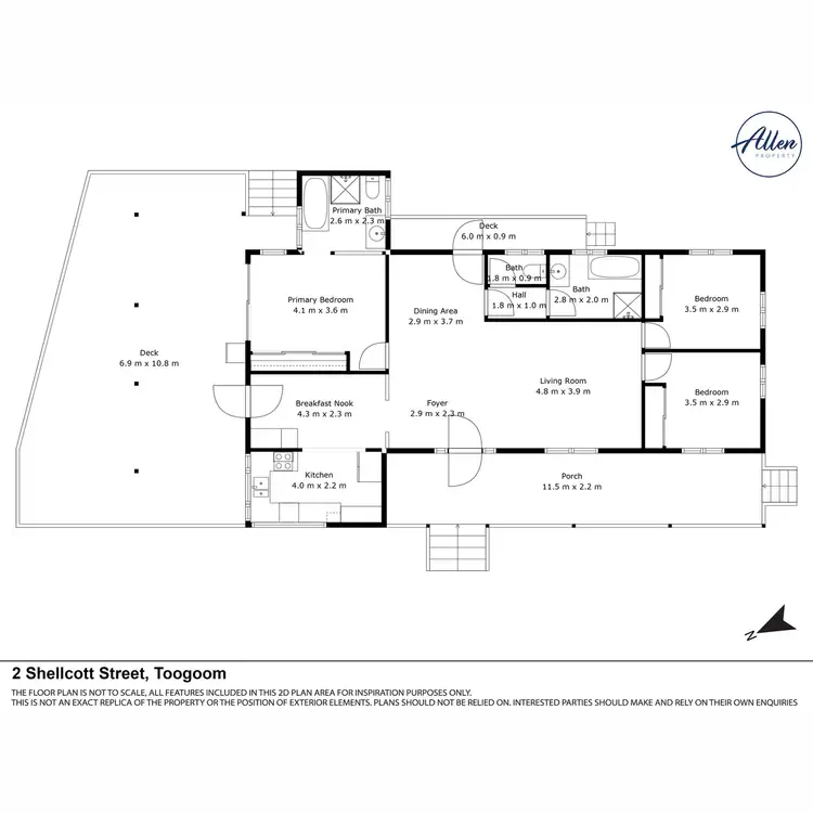 Floorplan of Homely house listing, 2 Shellcot Street, Toogoom QLD 4655