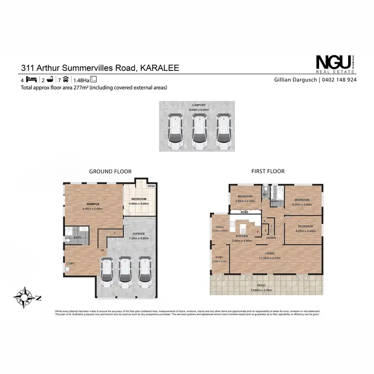 Floorplan of Homely house listing, 311 Arthur Summervilles Road, Karalee QLD 4306