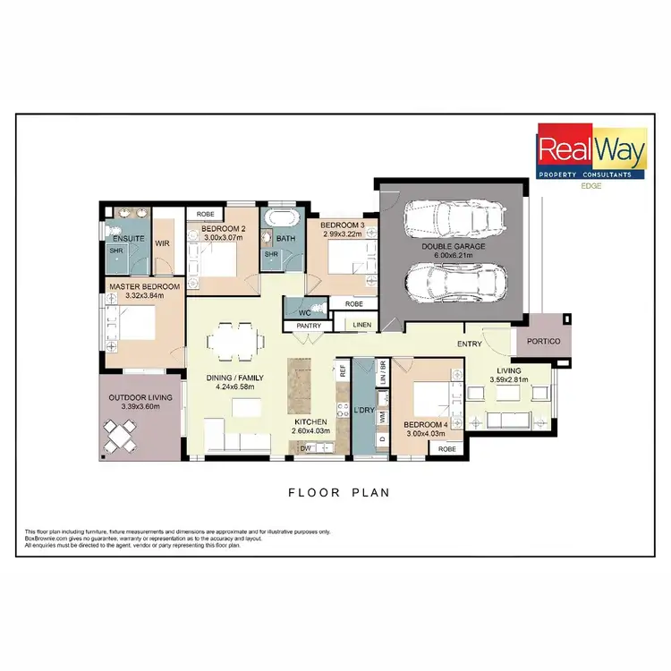 Floorplan of Homely house listing, 18 Bedford Crescent, Spring Mountain QLD 4300