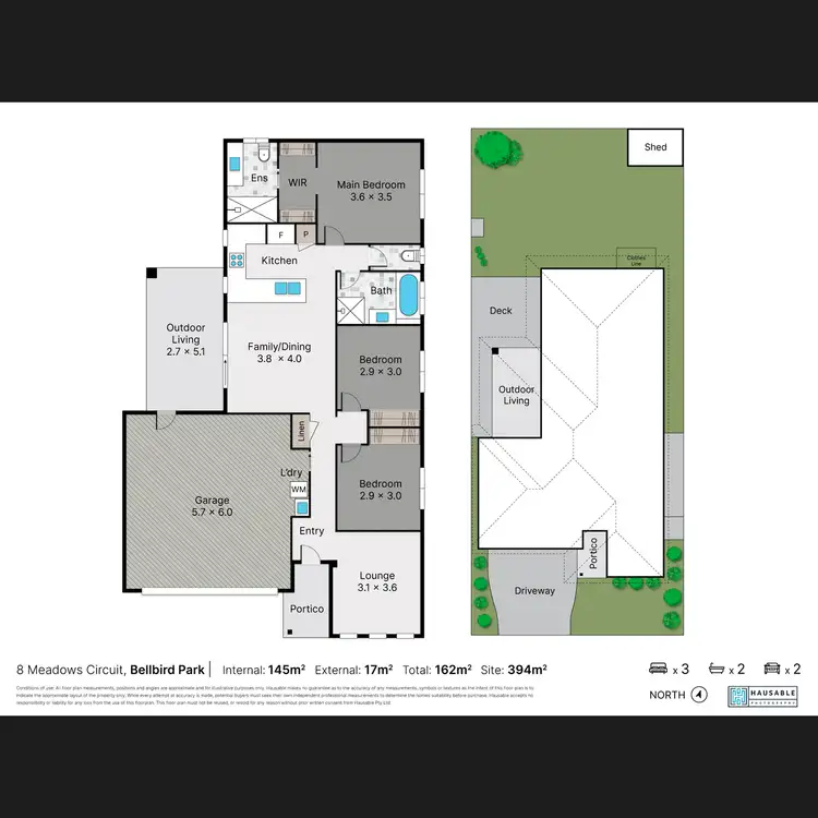 Floorplan of Homely house listing, 8 Meadows Circuit, Bellbird Park QLD 4300