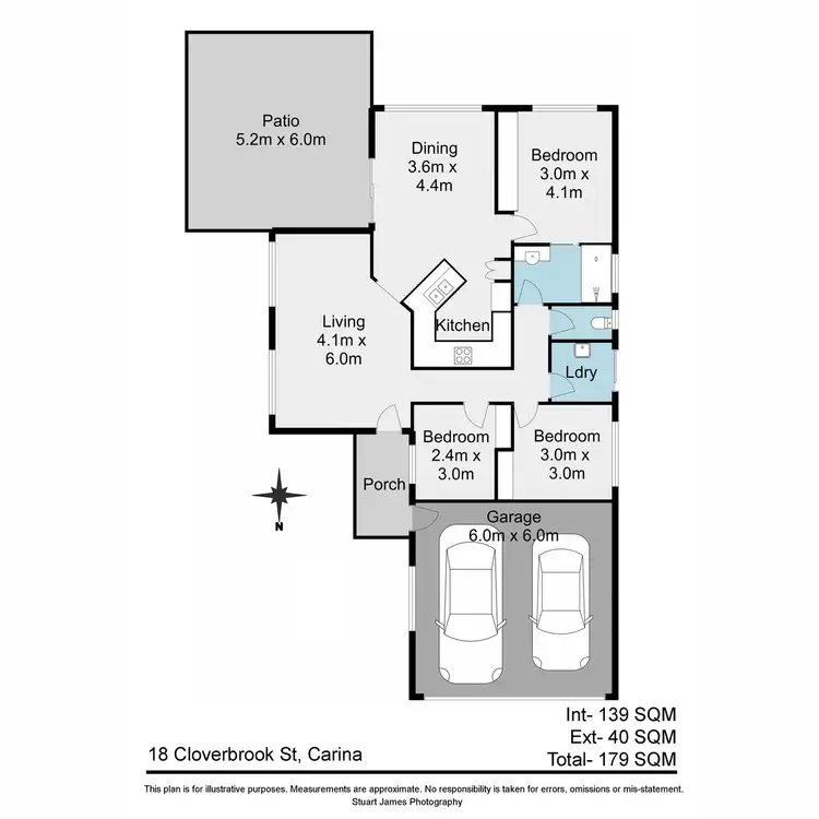 Floorplan of Homely house listing, 18 Cloverbrook Place, Carina QLD 4152