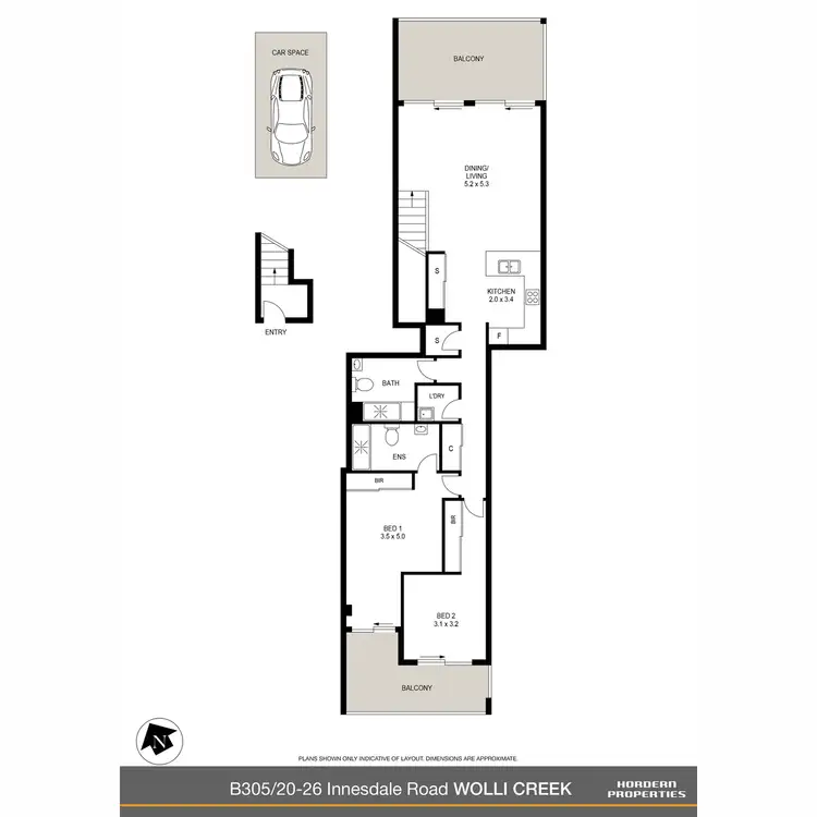 Floorplan of Homely apartment listing, B305/20-26 Innesdale Road, Wolli Creek NSW 2205