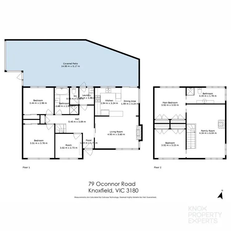 Floorplan of Homely house listing, 79 Oconnor Road, Knoxfield VIC 3180