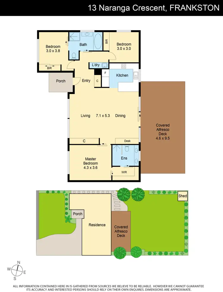 Floorplan of Homely house listing, 13 Naranga Crescent, Frankston VIC 3199