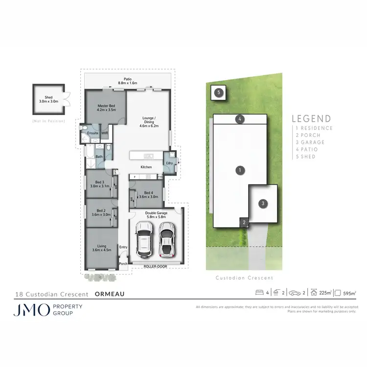 Floorplan of Homely house listing, 18 Custodian Crescent, Ormeau QLD 4208