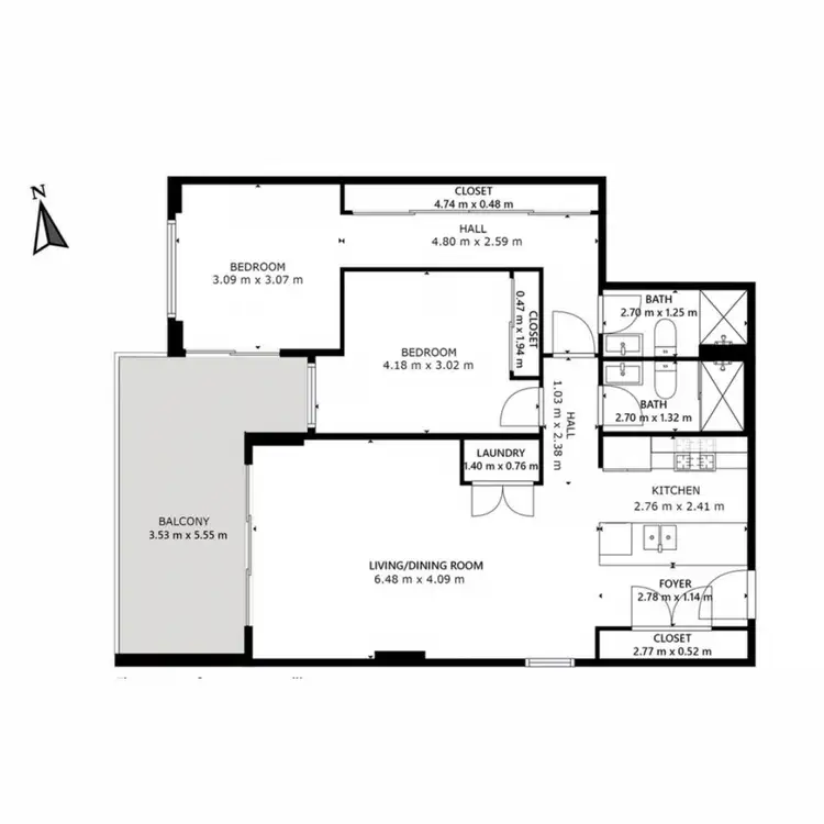 Floorplan of Homely apartment listing, 105/18 Leonard Street, Bankstown NSW 2200