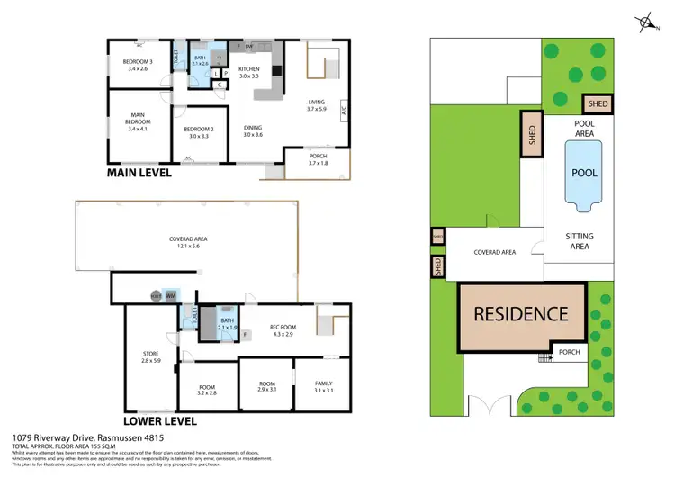 Floorplan of Homely house listing, 1079 Riverway Drive, Rasmussen QLD 4815