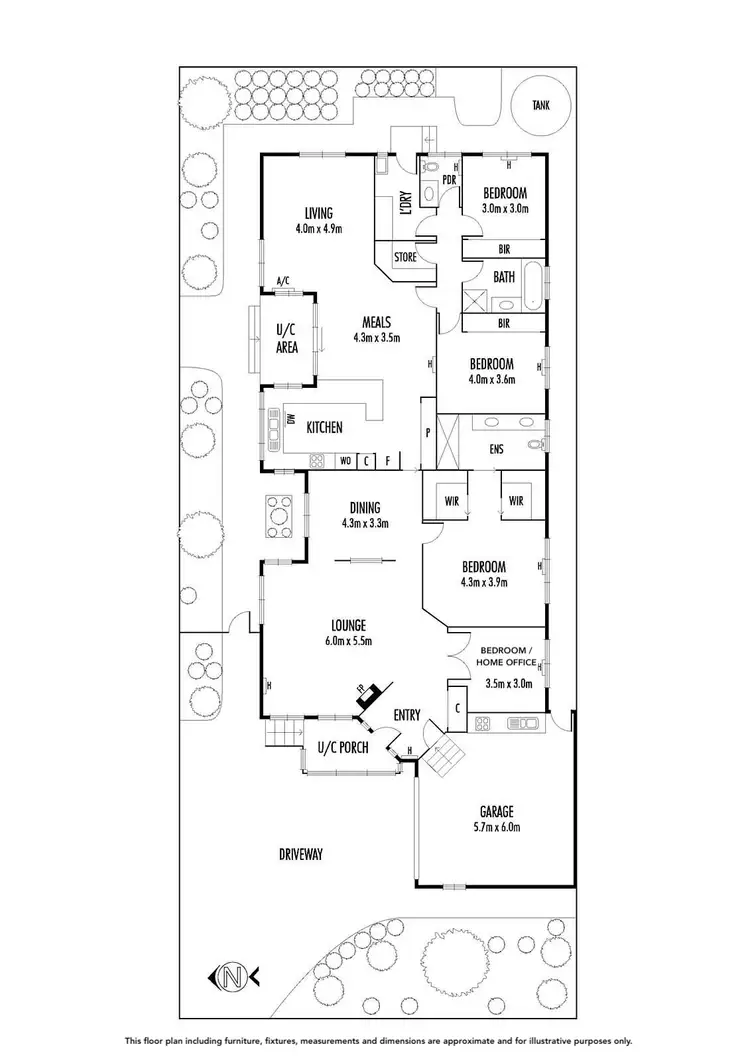 Floorplan of Homely house listing, 45 Stanford Close, Fawkner VIC 3060
