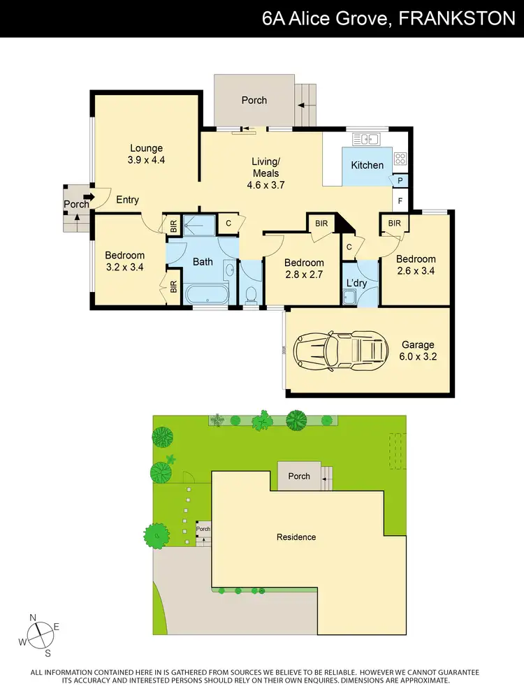 Floorplan of Homely unit listing, 6a Alice Grove, Frankston VIC 3199