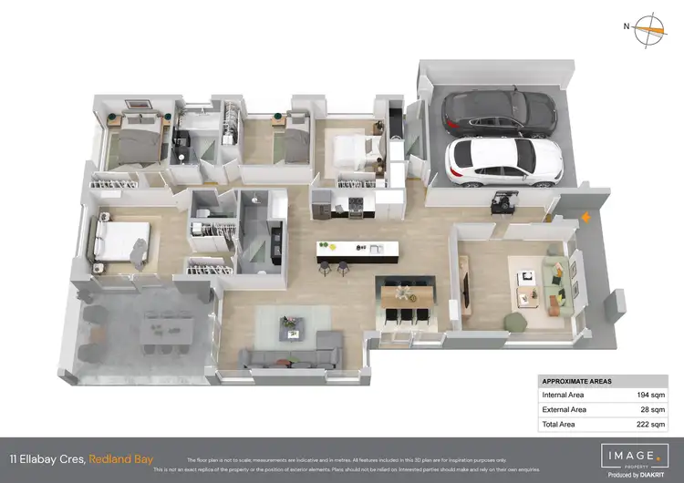 Floorplan of Homely house listing, 11 Ellabay Crescent, Redland Bay QLD 4165