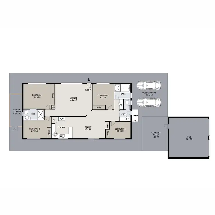 Floorplan of Homely house listing, 71 Bluff Parkway, Cedar Vale QLD 4285