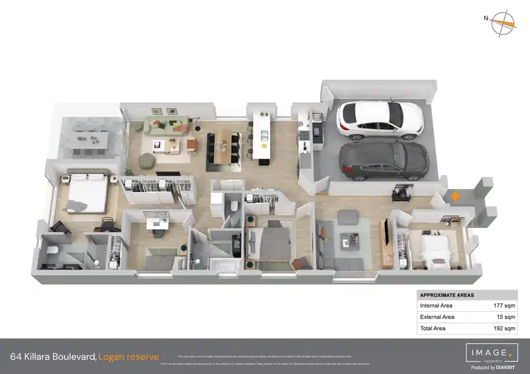Floorplan of Homely house listing, 64 Killara Boulevard, Logan Reserve QLD 4133