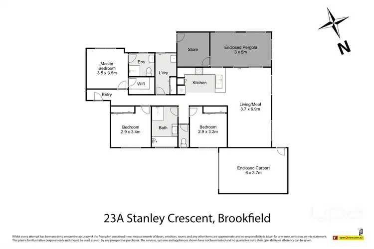 Floorplan of Homely unit listing, 23A Stanley Crescent, Brookfield VIC 3338