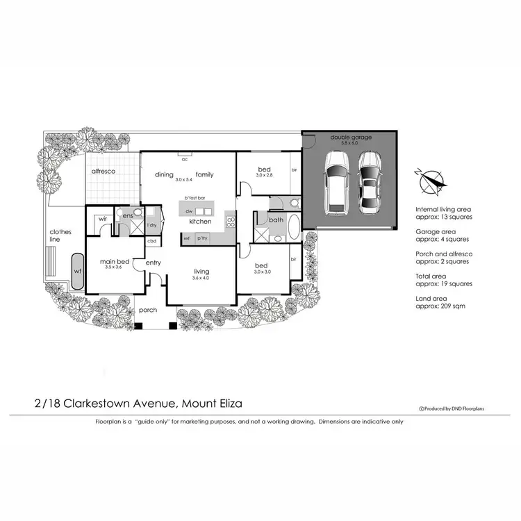 Floorplan of Homely unit listing, 2/18 Clarkestown Avenue, Mount Eliza VIC 3930