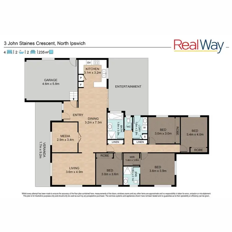 Floorplan of Homely house listing, 3 John Staines Crescent, North Ipswich QLD 4305