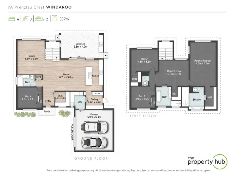 Floorplan of Homely house listing, 9a Prenzlau Crest, Windaroo QLD 4207
