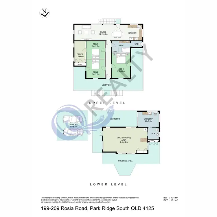 Floorplan of Homely house listing, 199 - 209 Rosia Road, Park Ridge South QLD 4125