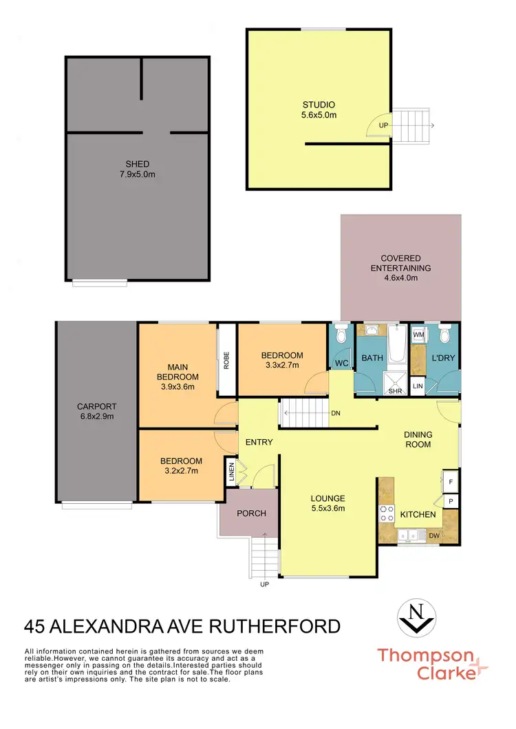 Floorplan of Homely house listing, 45 Alexandra Avenue, Rutherford NSW 2320