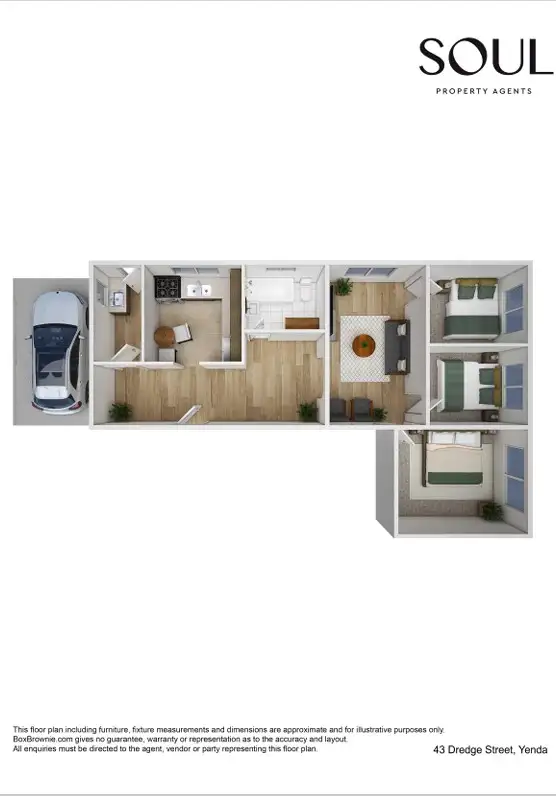 Floorplan of Homely house listing, 43 Dredge Street, Yenda NSW 2681