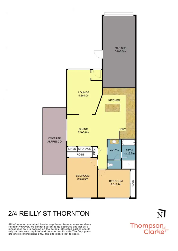 Floorplan of Homely house listing, 2/4 Reilly Street, Thornton NSW 2322