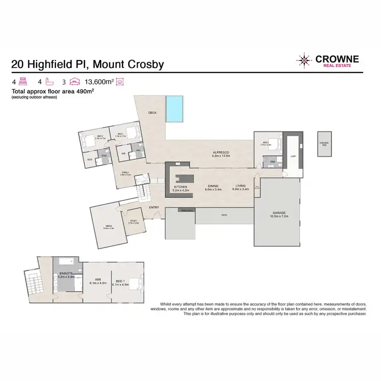 Floorplan of Homely house listing, 20 Highfield Place, Mount Crosby QLD 4306
