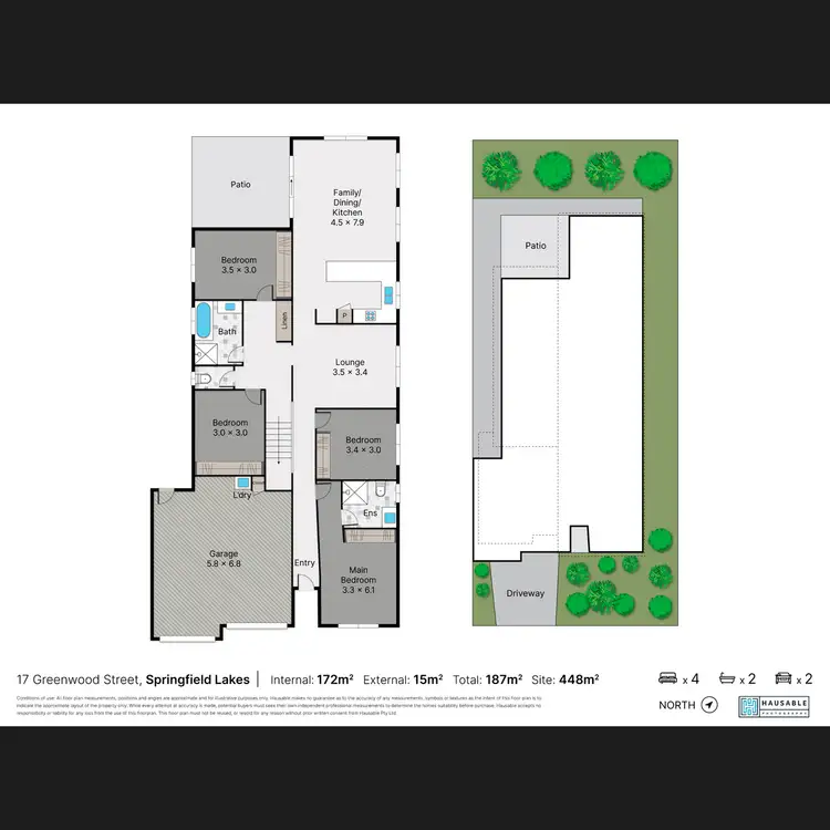 Floorplan of Homely house listing, 17 Greenwood Street, Springfield Lakes QLD 4300