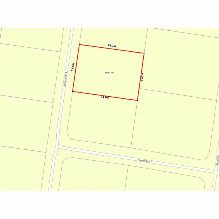Floorplan of Homely land listing, 10 Blumberg Street, Boonah QLD 4310