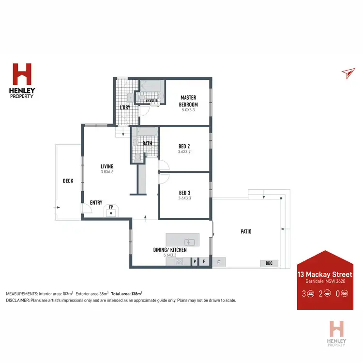 Floorplan of Homely house listing, 13 Mackay Street, Berridale NSW 2628