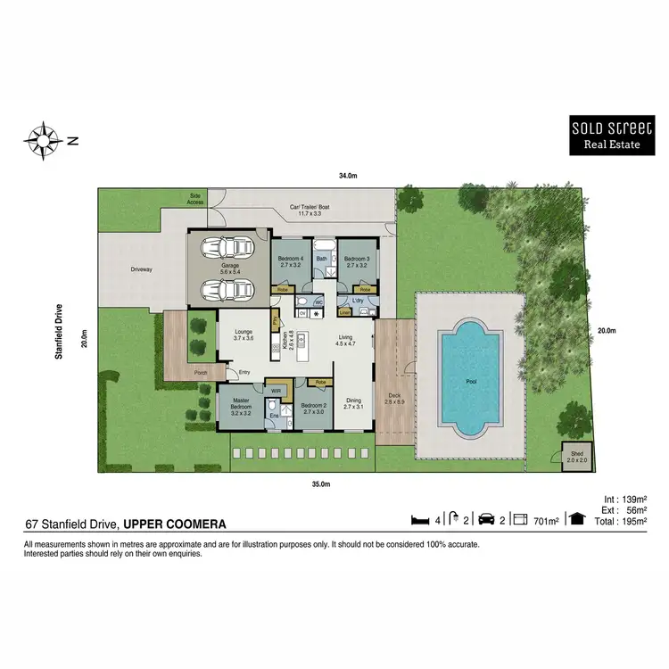 Floorplan of Homely house listing, 67 Stanfield Drive, Upper Coomera QLD 4209