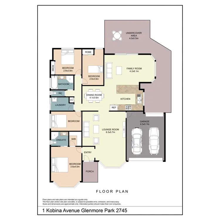 Floorplan of Homely house listing, 1 Kobina Avenue, Glenmore Park NSW 2745
