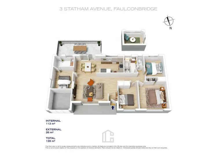 Floorplan of Homely house listing, 3 Statham Avenue, Faulconbridge NSW 2776