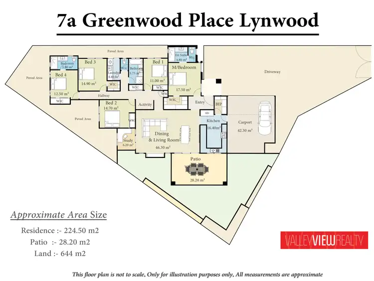 Floorplan of Homely house listing, 7A Greenwood Place, Lynwood WA 6147